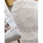 Rug Unique Loom Portland Ivory Round 5' 0 x 5' 0