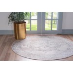 Rug Unique Loom Portland Beige Round 5' 0 x 5' 0
