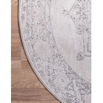 Rug Unique Loom Portland Beige Round 5' 0 x 5' 0
