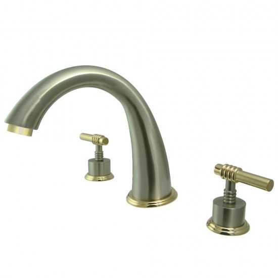 Kingston Brass Roman Tub Faucet, Brushed Nickel/Polished Brass