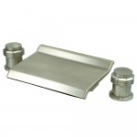 Kingston Brass Milano Roman Tub Faucet, Brushed Nickel