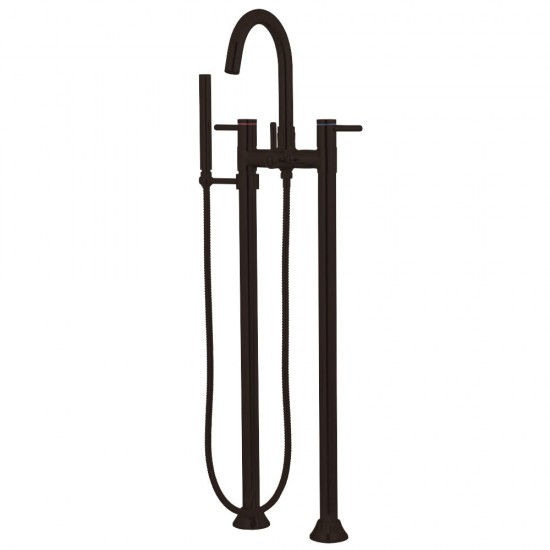 Kingston Brass Concord Freestanding Tub Faucet with Hand Shower, Oil Rubbed Bronze