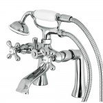 Kingston Brass Kingston Clawfoot Tub Faucet with Hand Shower, Polished Chrome