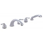 Kingston Brass Magellan Roman Tub Faucet with Hand Shower, Polished Chrome