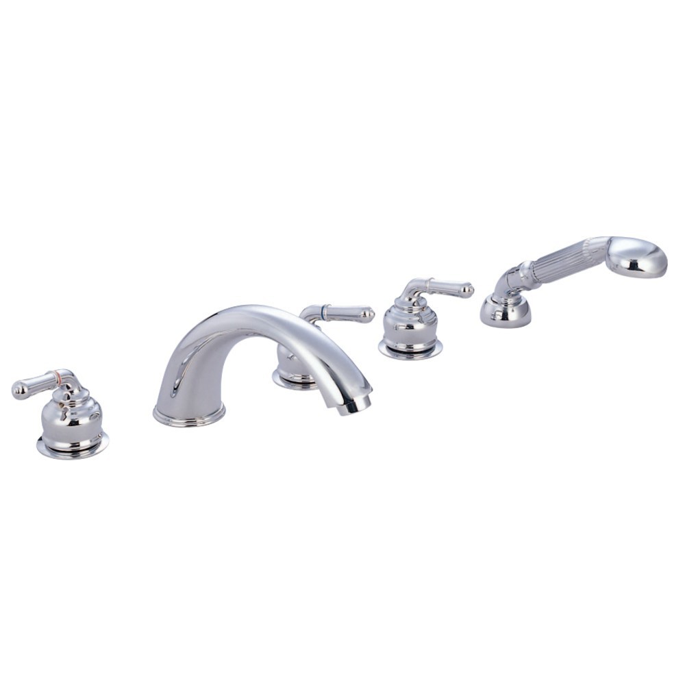 Kingston Brass Magellan Roman Tub Faucet with Hand Shower, Polished Chrome