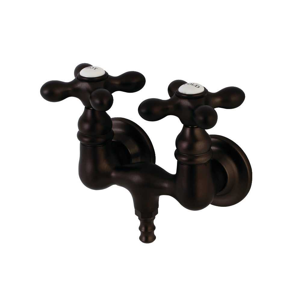 Aqua Vintage Vintage 3-3/8 Inch Wall Mount Tub Faucet, Oil Rubbed Bronze