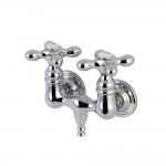 Aqua Vintage Vintage 3-3/8 Inch Wall Mount Tub Faucet, Polished Chrome