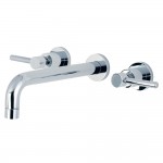 Kingston Brass Concord 2-Handle Wall Mount Roman Tub Faucet, Polished Chrome