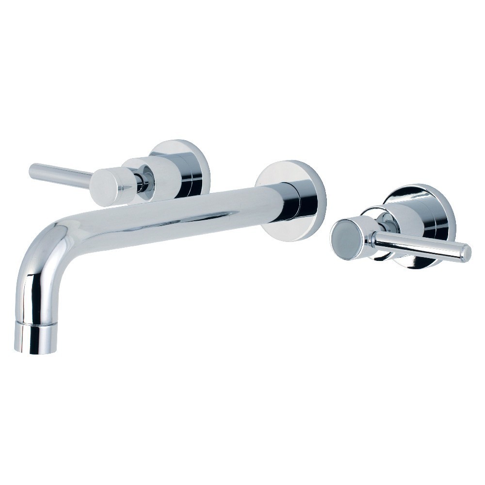 Kingston Brass Concord 2-Handle Wall Mount Roman Tub Faucet, Polished Chrome