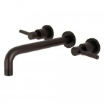 Kingston Brass Concord 2-Handle Wall Mount Roman Tub Faucet, Oil Rubbed Bronze