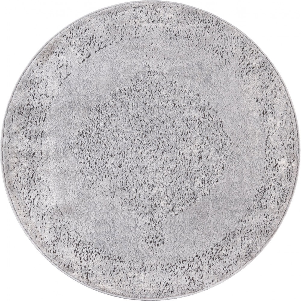 Rug Unique Loom Portland Light Gray Round 3' 3 x 3' 3 Rug Unique Loom Portland Light Gray Round 3' 3 x 3' 3