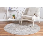 Rug Unique Loom Portland Ivory Round 3' 3 x 3' 3