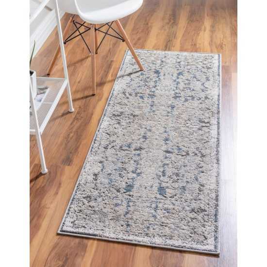 Rug Unique Loom Portland Beige Runner 2' 2 x 12' 0