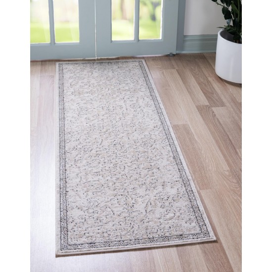 Rug Unique Loom Portland Ivory Runner 2' 2 x 12' 0