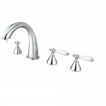 Kingston Brass Roman Tub Faucet with Hand Shower, Polished Chrome