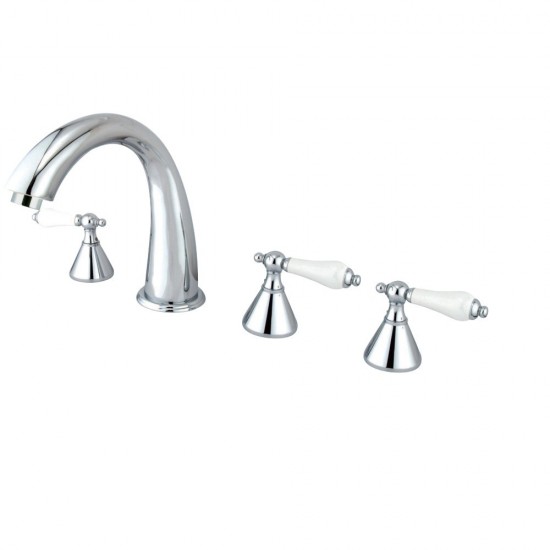 Kingston Brass Roman Tub Faucet with Hand Shower, Polished Chrome