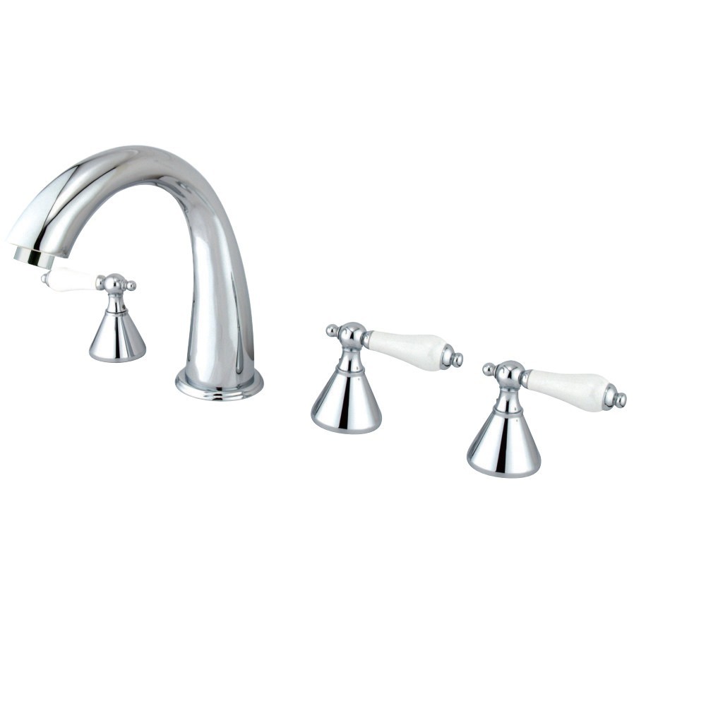 Kingston Brass Roman Tub Faucet with Hand Shower, Polished Chrome