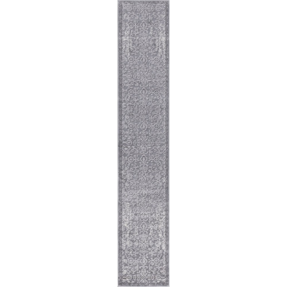 Rug Unique Loom Portland Gray Runner 2' 2 x 12' 0 Rug Unique Loom Portland Gray Runner 2' 2 x 12' 0