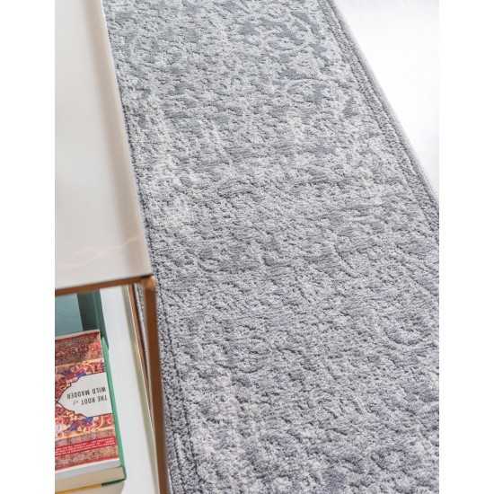 Rug Unique Loom Portland Gray Runner 2' 2 x 12' 0