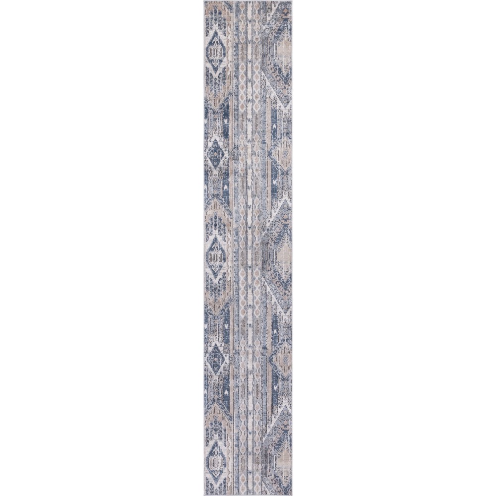 Rug Unique Loom Portland Navy Blue Runner 2' 2 x 12' 0 Rug Unique Loom Portland Navy Blue Runner 2' 2 x 12' 0