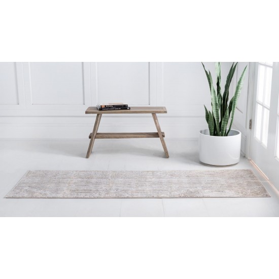 Rug Unique Loom Portland Tan Runner 2' 2 x 12' 0