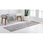 Rug Unique Loom Portland Light Gray Runner 2' 2 x 8' 0