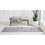 Rug Unique Loom Portland Light Gray Runner 2' 2 x 8' 0