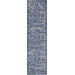 Rug Unique Loom Portland Blue Runner 2' 2 x 8' 0