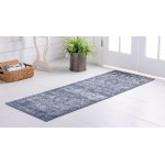 Rug Unique Loom Portland Blue Runner 2' 2 x 8' 0