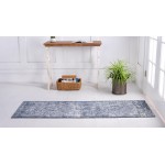 Rug Unique Loom Portland Blue Runner 2' 2 x 8' 0