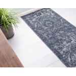 Rug Unique Loom Portland Blue Runner 2' 2 x 8' 0