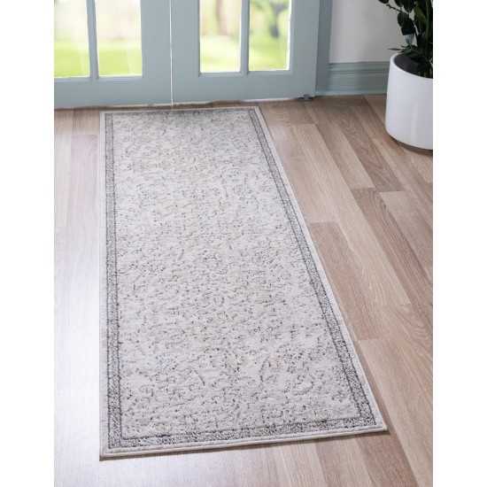 Rug Unique Loom Portland Ivory Runner 2' 2 x 8' 0