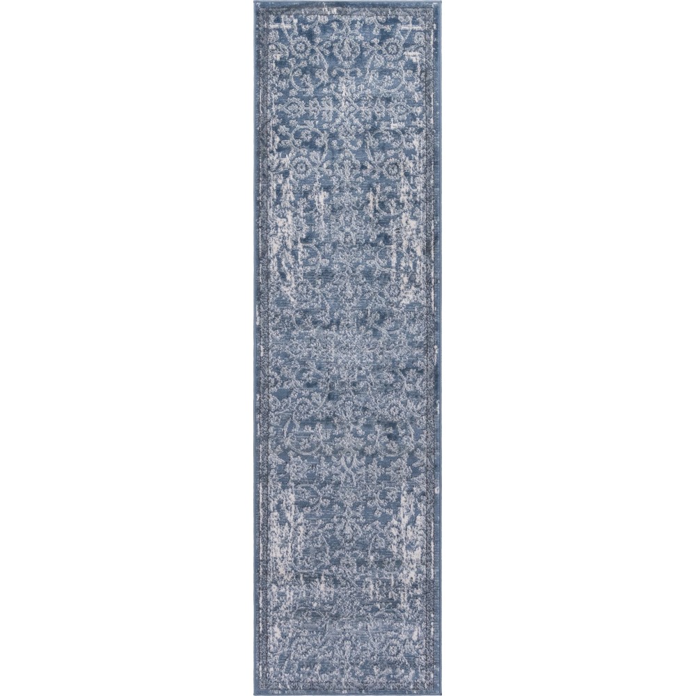 Rug Unique Loom Portland Blue Runner 2' 2 x 8' 0 Rug Unique Loom Portland Blue Runner 2' 2 x 8' 0