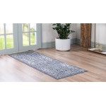 Rug Unique Loom Portland Blue Runner 2' 2 x 8' 0