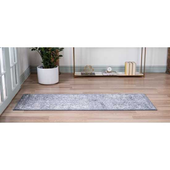 Rug Unique Loom Portland Blue Runner 2' 2 x 8' 0