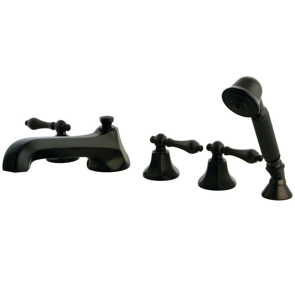 Kingston Brass Roman Tub Faucet with Hand Shower, Oil Rubbed Bronze