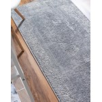 Rug Unique Loom Portland Light Gray Runner 2' 2 x 8' 0