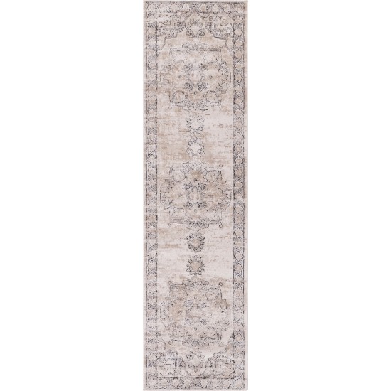 Rug Unique Loom Portland Beige Runner 2' 2 x 8' 0