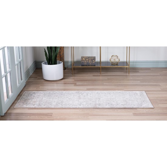 Rug Unique Loom Portland Ivory Runner 2' 2 x 8' 0