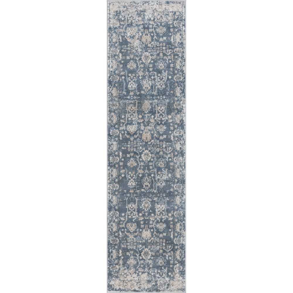 Rug Unique Loom Portland Blue Runner 2' 2 x 8' 0 Rug Unique Loom Portland Blue Runner 2' 2 x 8' 0