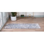 Rug Unique Loom Portland Blue Runner 2' 2 x 8' 0