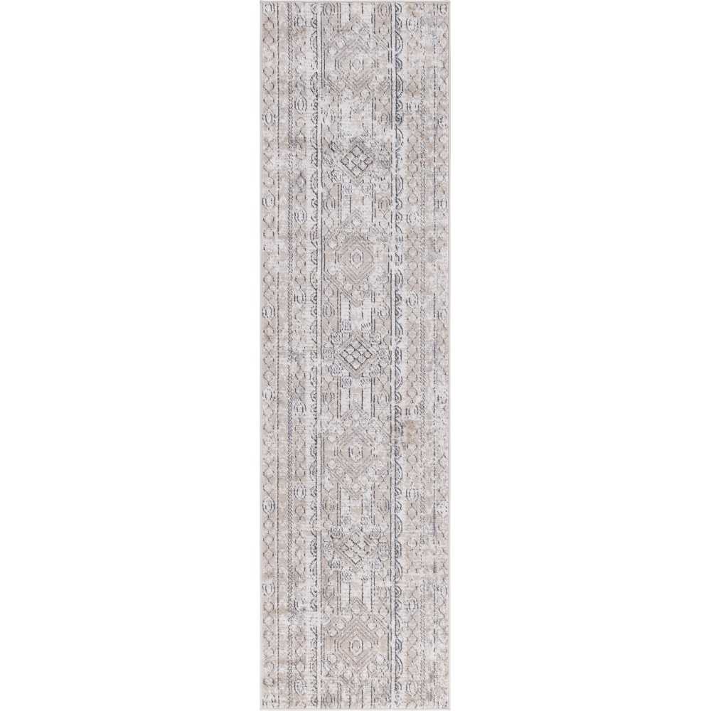 Rug Unique Loom Portland Tan Runner 2' 2 x 8' 0 Rug Unique Loom Portland Tan Runner 2' 2 x 8' 0