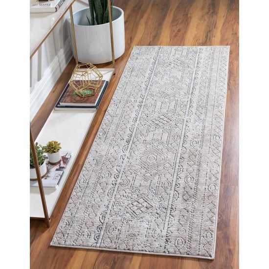 Rug Unique Loom Portland Tan Runner 2' 2 x 8' 0