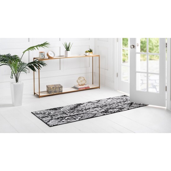Rug Unique Loom Portland White Runner 2' 2 x 8' 0