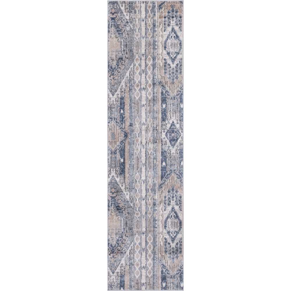 Rug Unique Loom Portland Navy Blue Runner 2' 2 x 8' 0 Rug Unique Loom Portland Navy Blue Runner 2' 2 x 8' 0