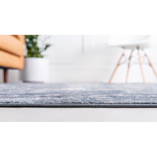 Rug Unique Loom Portland Blue Runner 2' 2 x 6' 0