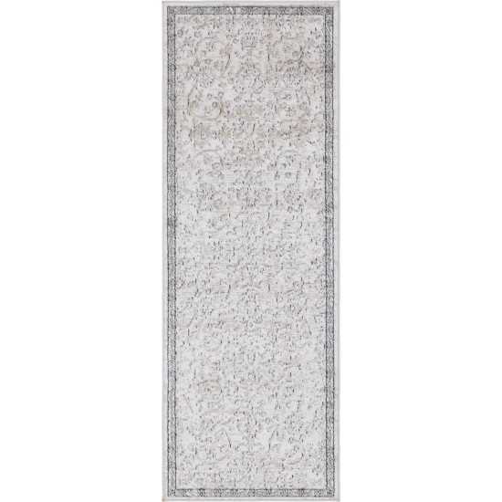 Rug Unique Loom Portland Ivory Runner 2' 2 x 6' 0