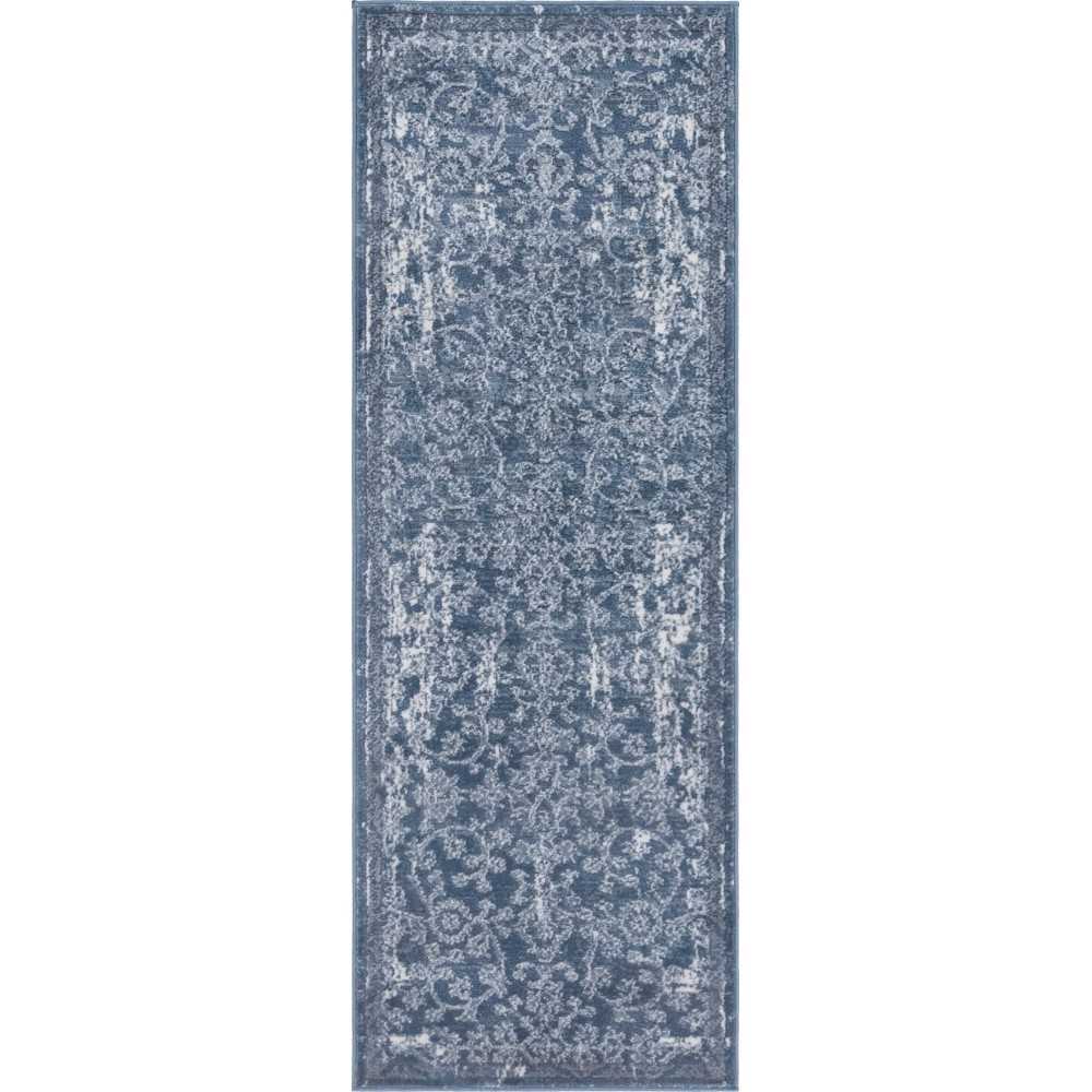 Rug Unique Loom Portland Blue Runner 2' 2 x 6' 0 Rug Unique Loom Portland Blue Runner 2' 2 x 6' 0
