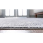 Rug Unique Loom Portland Light Gray Runner 2' 2 x 6' 0