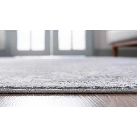 Rug Unique Loom Portland Light Gray Runner 2' 2 x 6' 0